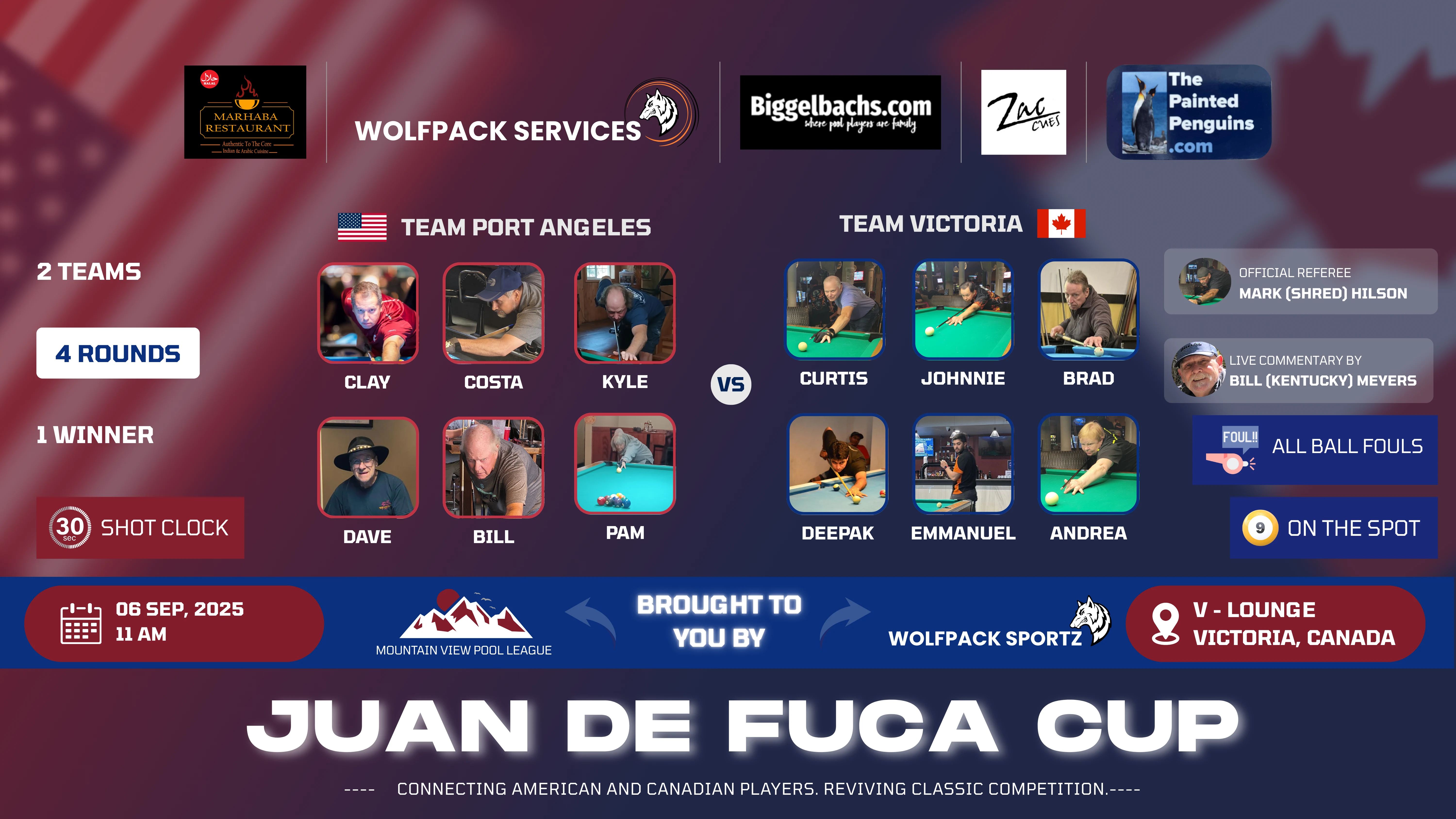 Mountain View Pool League Banner